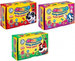 Skoleplakatmaling 6 farver 20 ml ASTRINO ASTRA