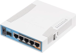 Adgangspunkt 2,4/5 GHz med 5GbE MIKROTIK hAP ac (RB962UiGS-5HacT2HnT)