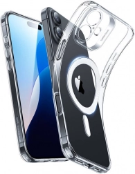 Gennemsigtigt ESR Zero Clear HaloLock-cover til iPhone 16