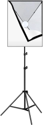 Studiosæt Puluz Softbox 50x70 cm med stativ og LED-pære