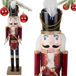 Træ-nøddeknækker soldat – juledekorativ figur 50 cm