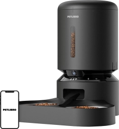 Petlibro foderautomat Granary med kamera og dobbelt skål, 5 l (sort)