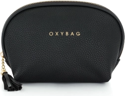 Kosmetiktaske i sort læder