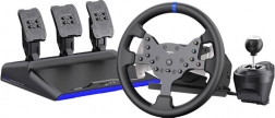 PXN V99 rat til gaming med 3 pedaler og gearstang (PC, PS3, PS4, Xbox One, Switch)