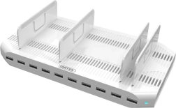 Ladestation 10× USB 2,4 A, 96 W