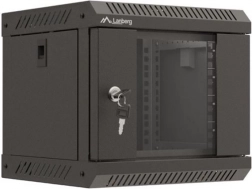 Vægmonteret installationsskab Lanberg Rack WF11 10" 4U 300x300 sort
