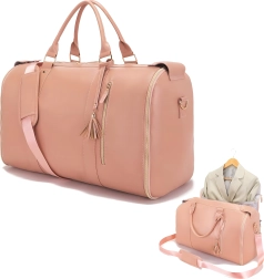 Sammenfoldelig rejsetaske 2-i-1 med dragt-/kjolepose 55 l, vandafvisende