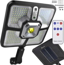 Solcelleprojektør med PIR-sensor og fjernbetjening IZOXIS