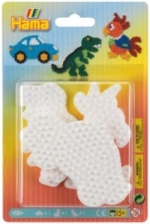 Underlag til strygeperler med motiver Auto, Papegøje og Dinosaur