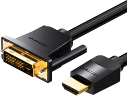 Hdmi til dvi (24+1) kabel 3 m 4k 60 hz/1080p 60 hz sort