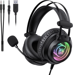Gaming-headset Onikuma X80 med mikrofon og RGB-belysning