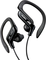 JVC sports-in-ear-hovedtelefoner med justerbar ørekrog – sort