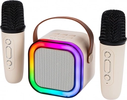 Bluetooth karaokehøjttaler med RGB-belysning