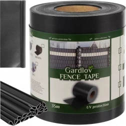 Antracitfarvet havebånd 19cm x 35m 630g/m2