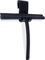 Silikoneskraber til glas med krog, sort