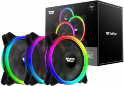 Sæt ARGB-computerventilatorer Darkflash DR12 Pro 3-i-1