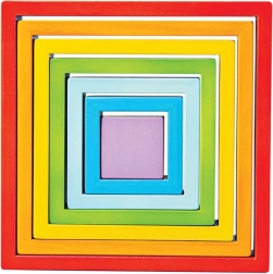 Træklodser i firkanter BIGJIGS BABY