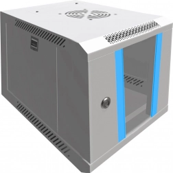 Grå vægmonteret rackskab EXTRALINK 6U 10 tommer