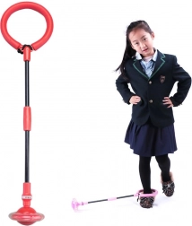 Sammenklappeligt fodspringtov / hullahop - rød