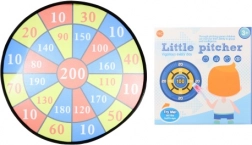 Stor dartskive med bolde med velcro