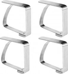 Rustfri borddugsklemmer 4 stk.