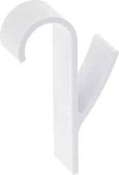 Krog til badeværelsesradiator – hvid