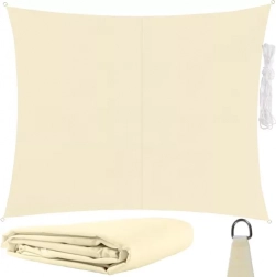 Žerzejová skygge-sejl 3×2 m Gardlov – Beige
