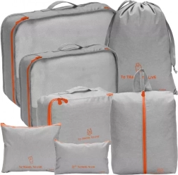 Rejseorganisator til kuffert - sæt med 7 stk. Trizand