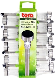 Solcelle LED havelys, sæt med 10 stk.
