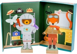 Magnetisk puslespil med dyr Petit Collage