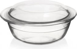 Glas ildfast fad med låg 2,2 l