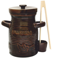 Keramisk fermenteringsbeholder 1,5 l med låg og tang