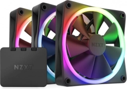 Sæt med 3 NZXT F120 RGB-blæsere med controller