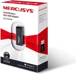 Trådløs USB-adapter Mercusys MW300UM Mini WiFi N300