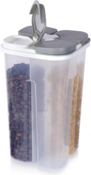 Opdelt beholder til tørvarer med dispensere 2,4 l