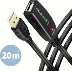 Axagon USB 2.0 Aktiv Forlængerkabel 20 m