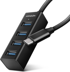 HUE-M1C 4-port mini metal USB 3.2 Gen 1-hub, 20 cm USB‑C-kabel