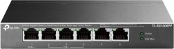 Gigabit-switch TP-Link SG1006PP med 6 porte (3 PoE+ 1 PoE++)
