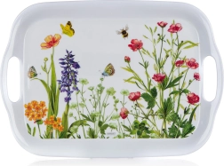 Melamin serveringsbakke Meadow 36 × 25,5 cm med håndtag