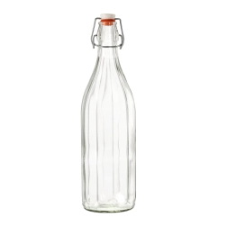 Costolata-glasflaske med patentlukning 1 l