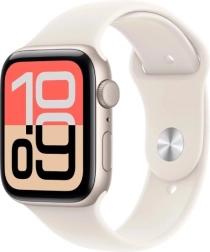 Apple Watch SE 3 GPS + Cellular 40 mm aluminium i farven moonlight med sportsrem S/M