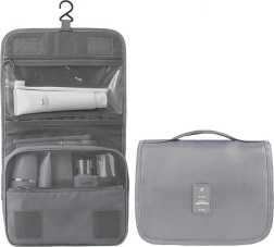 Bq59b kosmetikrejsetaske grå