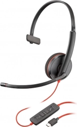 Headset Poly Blackwire 3210 Mono USB-C/A