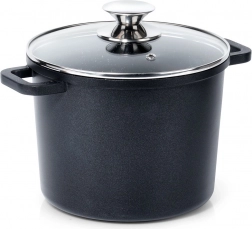 Høj granitgryde med glaslåg GRANDE 4,2 l