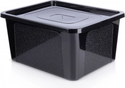 Plast opbevaringsboks med låg 20 l