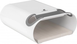 Vægmonteret cykelholder med hylde MACLEAN, maks. 25 kg, hvid