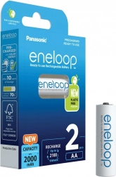 Genopladelige AA ENELOOP-batterier 2000 mAh, 2 stk