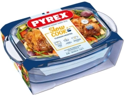 Glasbradepande med låg PYREX 6,7 l