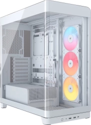 Pc-kabinet mid-tower med panoramaglas og ARGB FRAME 4500X RS-R, hvid