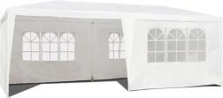Kommercielt havepavillon med lysthus 3x6 m, hvid, MultiGarden